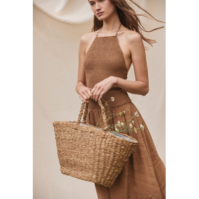 Hand-woven basket